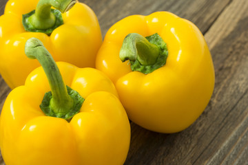 Yellow Paprika On The Wooden Table/Yellow Paprika On The Wooden Table