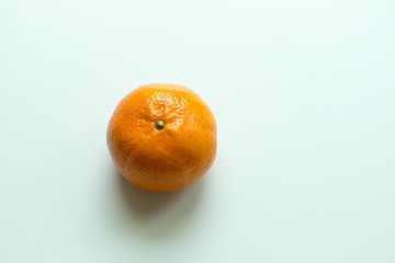 orange fruit isolated on write background