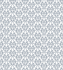 Damask beautiful background design, vector blue pattern