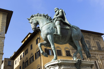 Obraz premium florence italy statue of Cosimo I° 