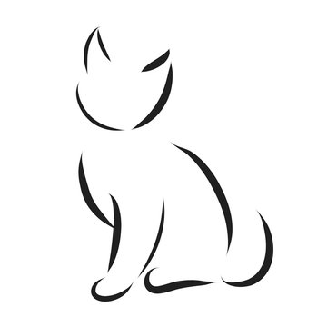 Vector cat logo.
