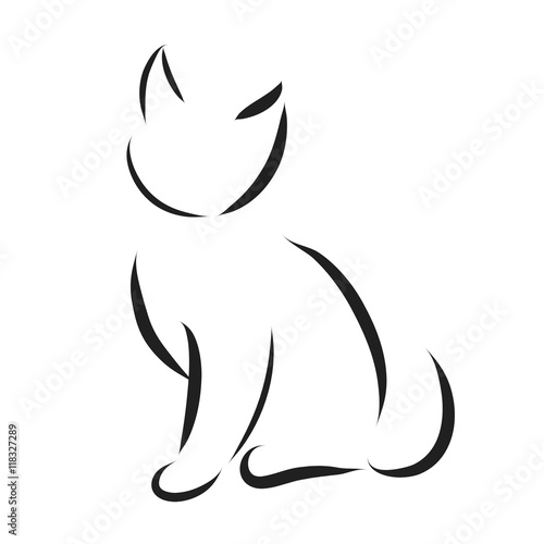 "Vector cat logo." Stockfotos und lizenzfreie Vektoren auf Fotolia.com