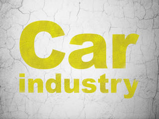 Industry concept: Car Industry on wall background