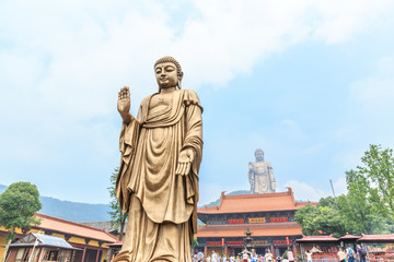 Fototapeta na wymiar Wuxi lingshan Buddha statue in China