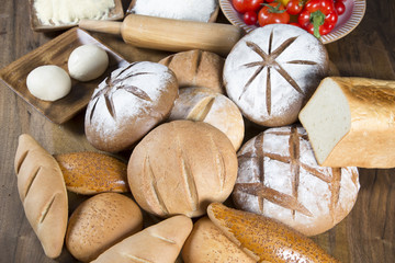 breads and vegetables 