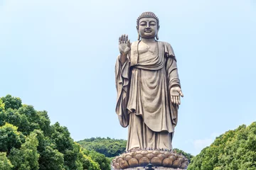 Crédence de cuisine en verre imprimé Bouddha Wuxi lingshan Buddha statue in China