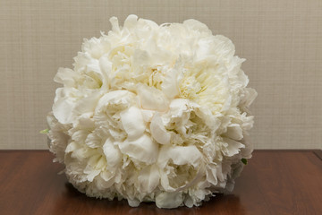 Wedding bouquet of beautiful roses