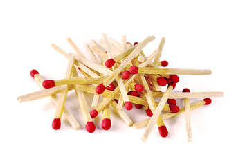 matches isolated on white background