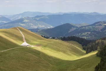 Tuinposter Pâturages du Jura Suisse © Olympixel