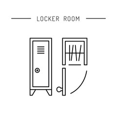 cabinet for locker rooms