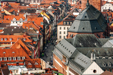 Fototapeta na wymiar Aerial view of Heidelberg, Germany