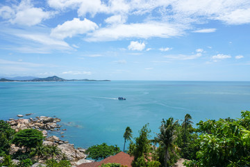 Fototapeta na wymiar Beautiful sea view on Koh Samui, Thailand