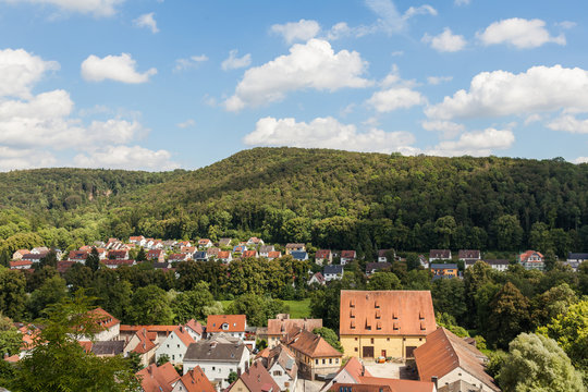 Pappenheim city in the county in the old German style
