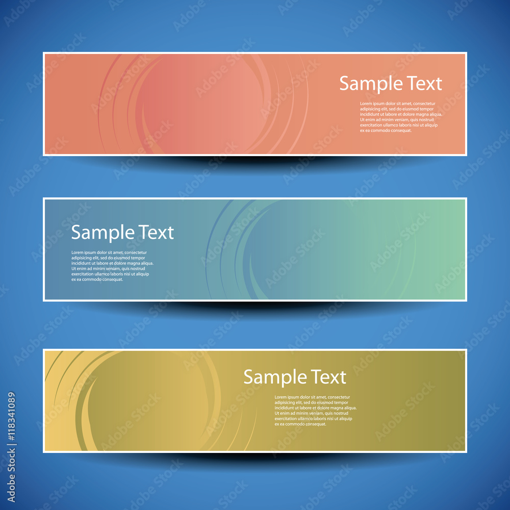 Poster banner or header design with abstract background