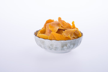 mango dry in bowl or dried mango slices.