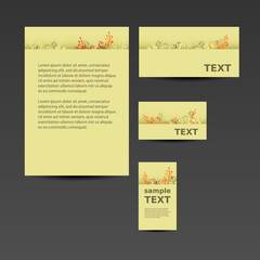 Stationery, Corporate Image Design with Flowers