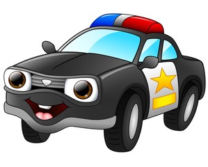 Police car cartoon