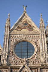 Fototapeta premium Cathedral Facade in Siena