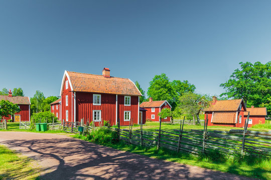 Historic village in Sweden