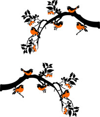 tree branches with birds