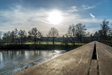 Brücke an der Wörnitzinsel vor den Toren von Dinkelsbühl