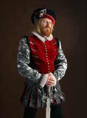 portrait of a man of the Middle Ages