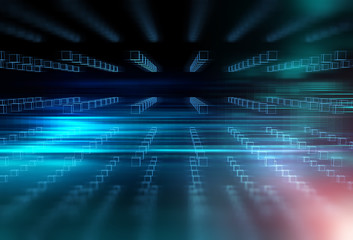 colorful  geometric grid  and blur abstract background