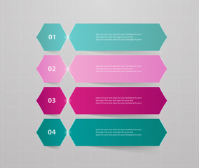 Vector lines arrows infographic.