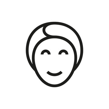 Face mask icon on white background