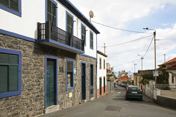 Street in  Lvramento. Funchal. Madeira island. Portugal 