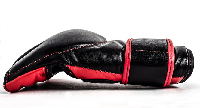 Gloves for MMA leather on a white background