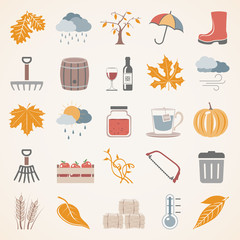 Flat Icons - Autumn