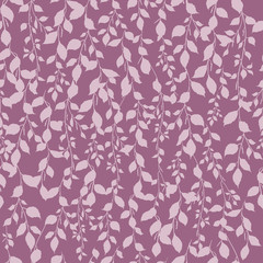Obraz premium Birch leaf pattern background pink