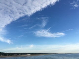 morning sky over Ogunquit beach, Maine