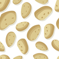 Potatoes Seamless Pattern