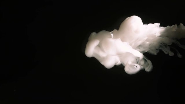 Beautiful bright cloud dye dissolved in water