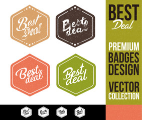 Obraz premium Best Deal Logo Badge and Emblem