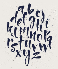 Expressive latin lowercase letters