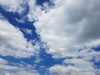 Fototapeta premium Blue sky with clouds