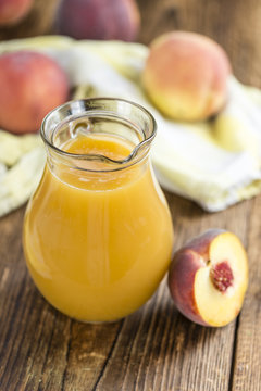 Portion of Peach juice