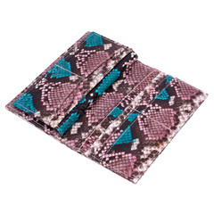 Fashion exotic snakeskin handmade purse wallet, handmade