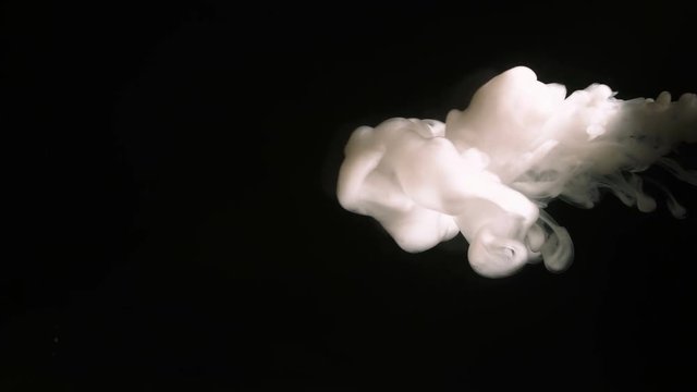 Beautiful bright cloud dye dissolved in water