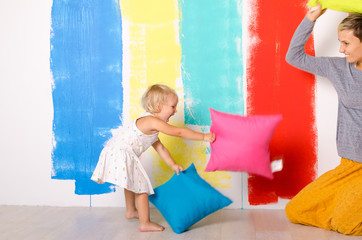 Fight on the pillow