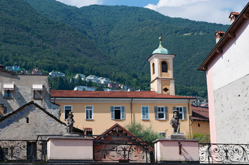 Locarno, Svizzera: vista dello skyline della città il 29 luglio 2016