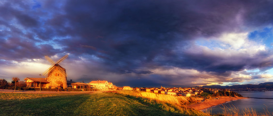 Panorama of Aixerrota in Getxo