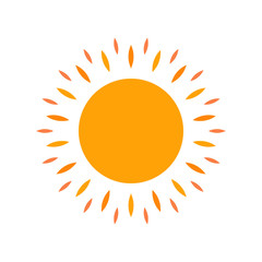 The Sun icon vector 