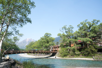 Fototapeta premium Yake-dake mt. at Kamikochi,nagano,japan