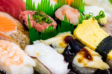 Naklejki  Japoński zestaw sushi