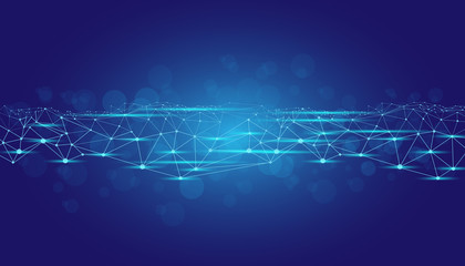 ai brain system data connecting to analysis , light internet social network background, illustration of global web with link to electric information, cyber with group of security, hacker online to net