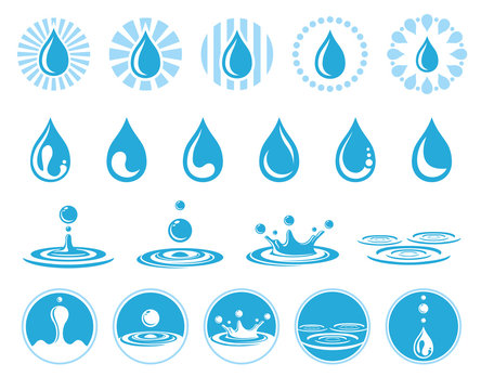 Water vector icons